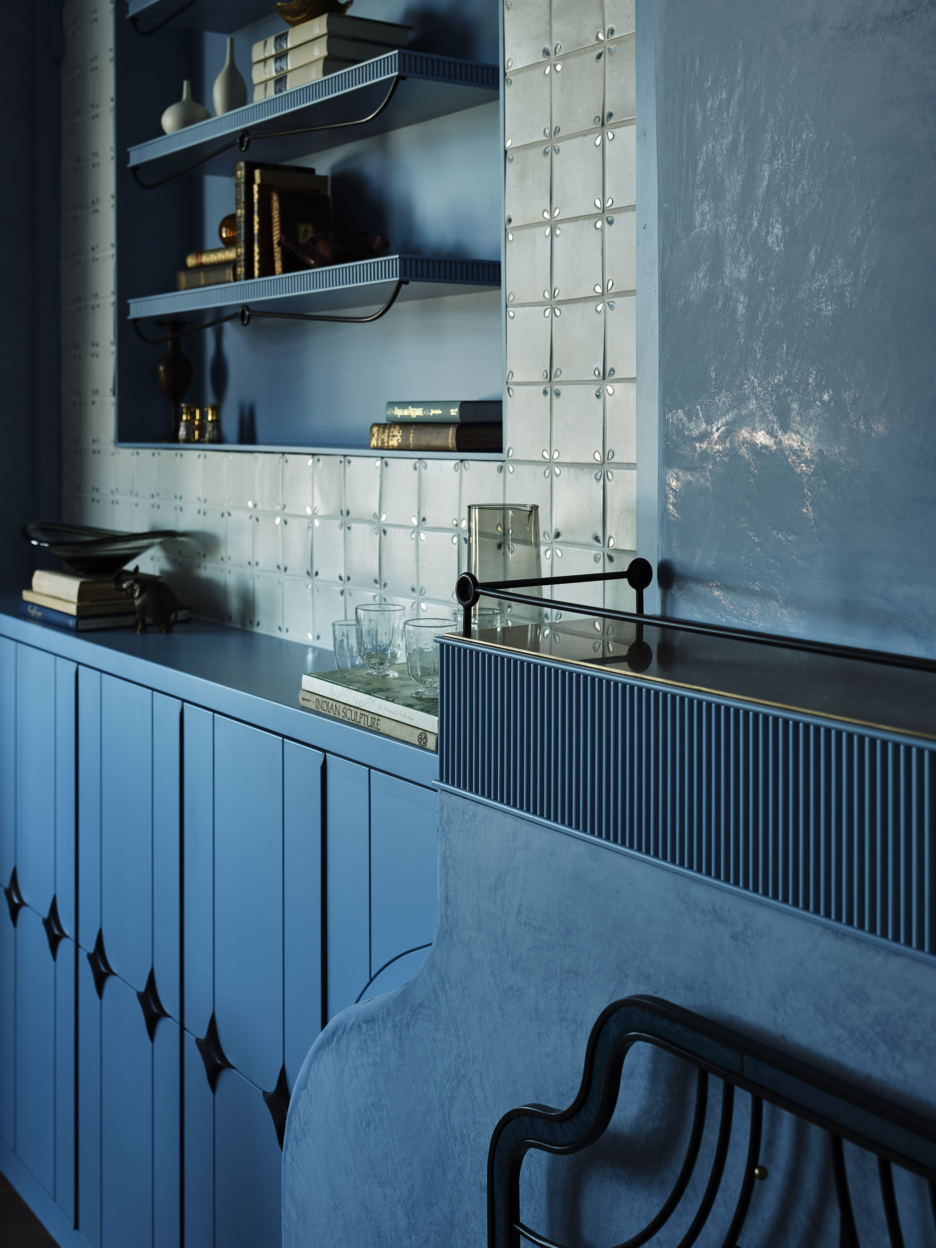 Tile and shelving detail